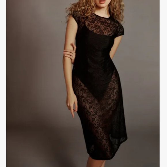 nanushka mame terry knit bodycon dress Cable Knit Bodycon Mini Dress - Rivir main image 1